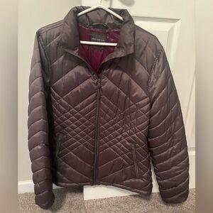 Tek Gear Women's Quilted Puffer Jacket in Dark Gray